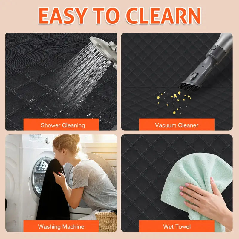 Oz Bargains™ Deluxe Waterproof Dog Car Seat Cover with Hard Base – Ultimate Comfort & Protection